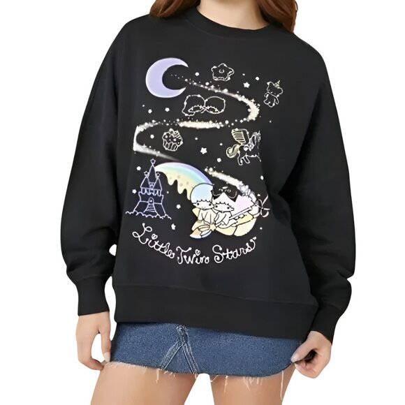 Forever 21 Sweaters - FOREVER 21 Little Twin Stars Sweater Blue Size M /XS